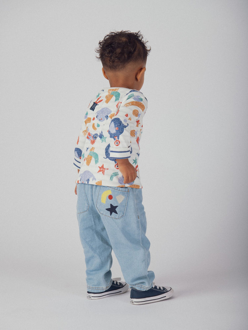 T-shirt réversible motif cirque pour bébé garçon