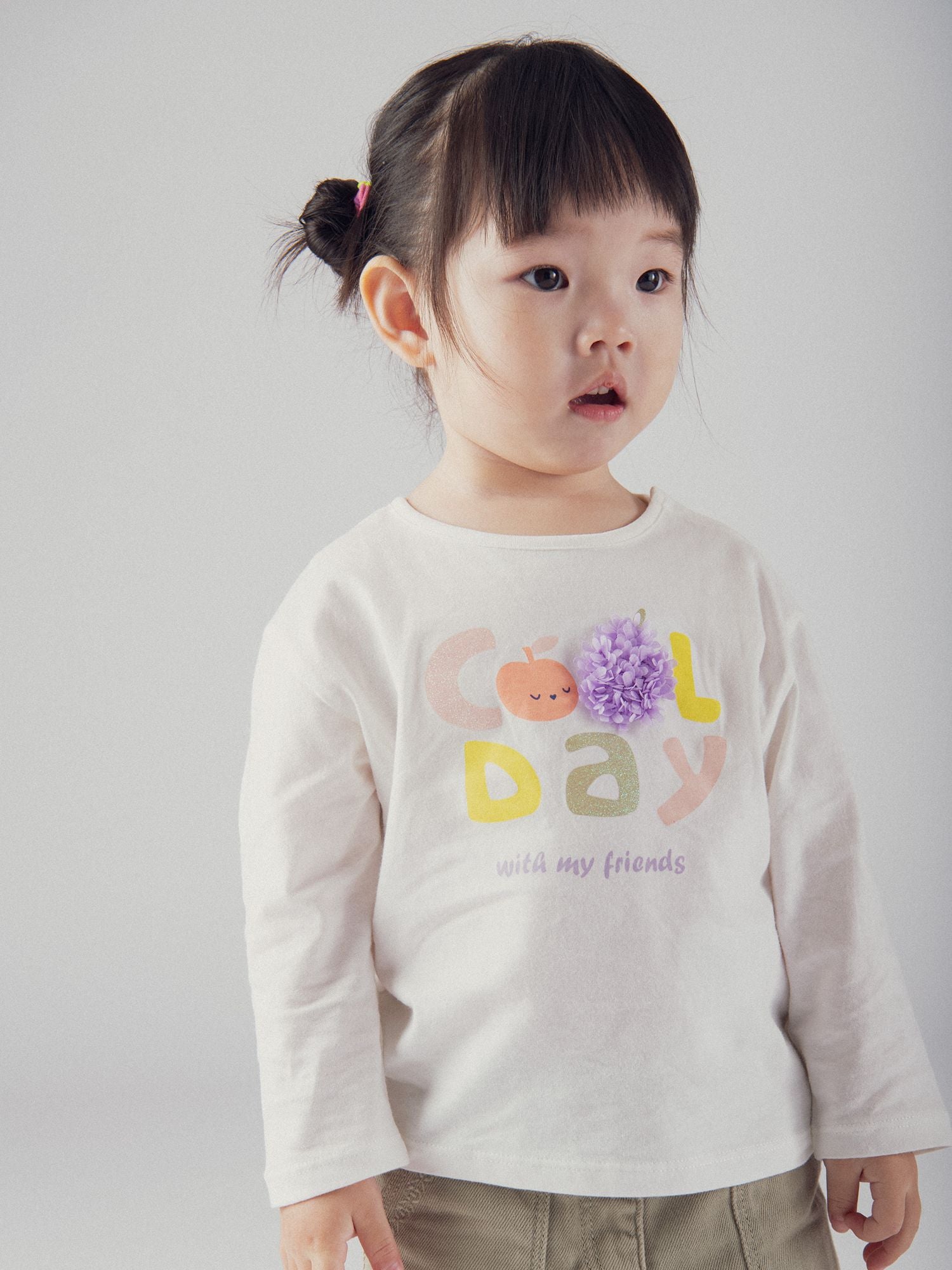 T-shirt motif fruit pastel pour bébé fille