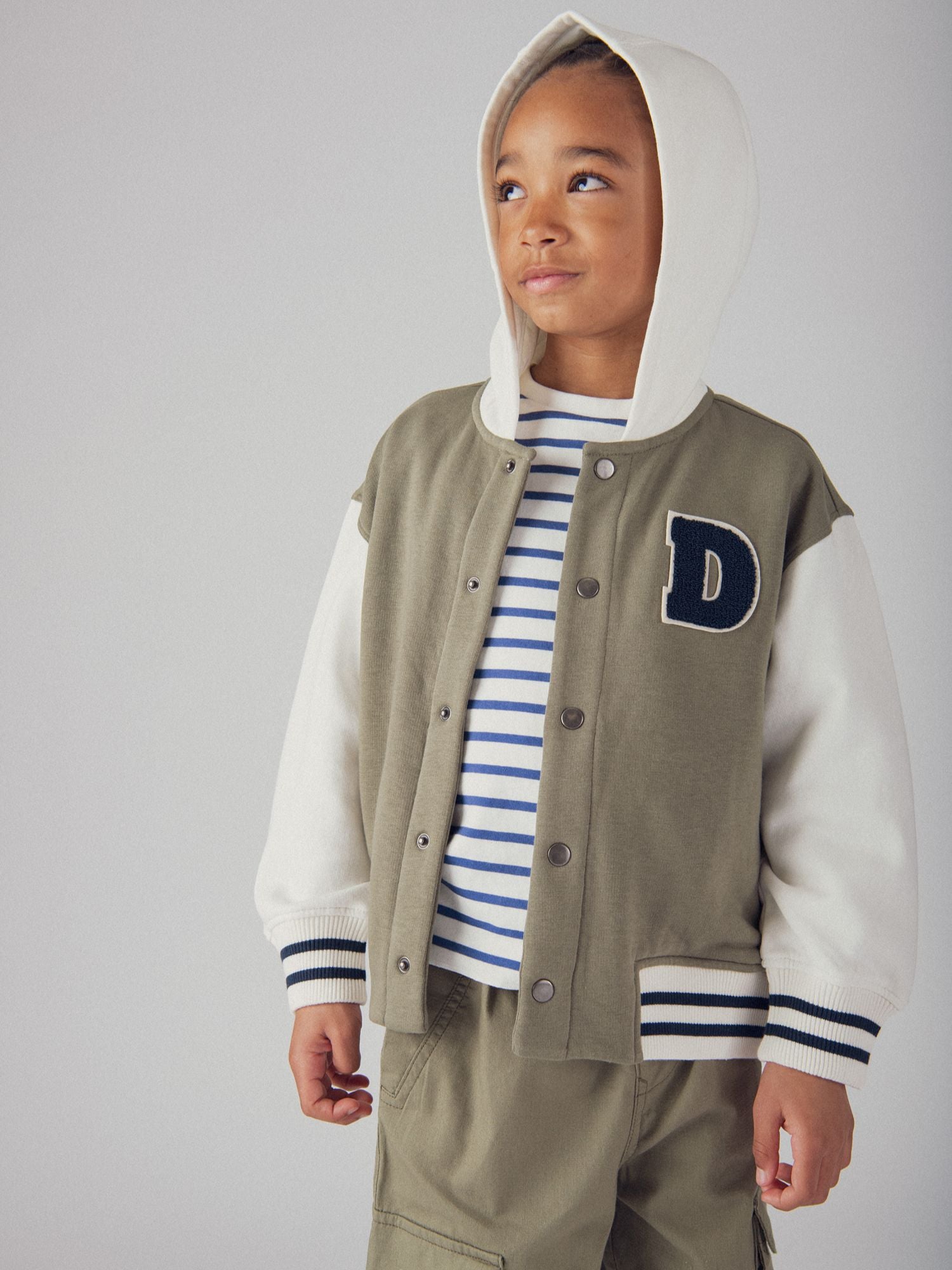 Teddy à capuche kaki pour garçon