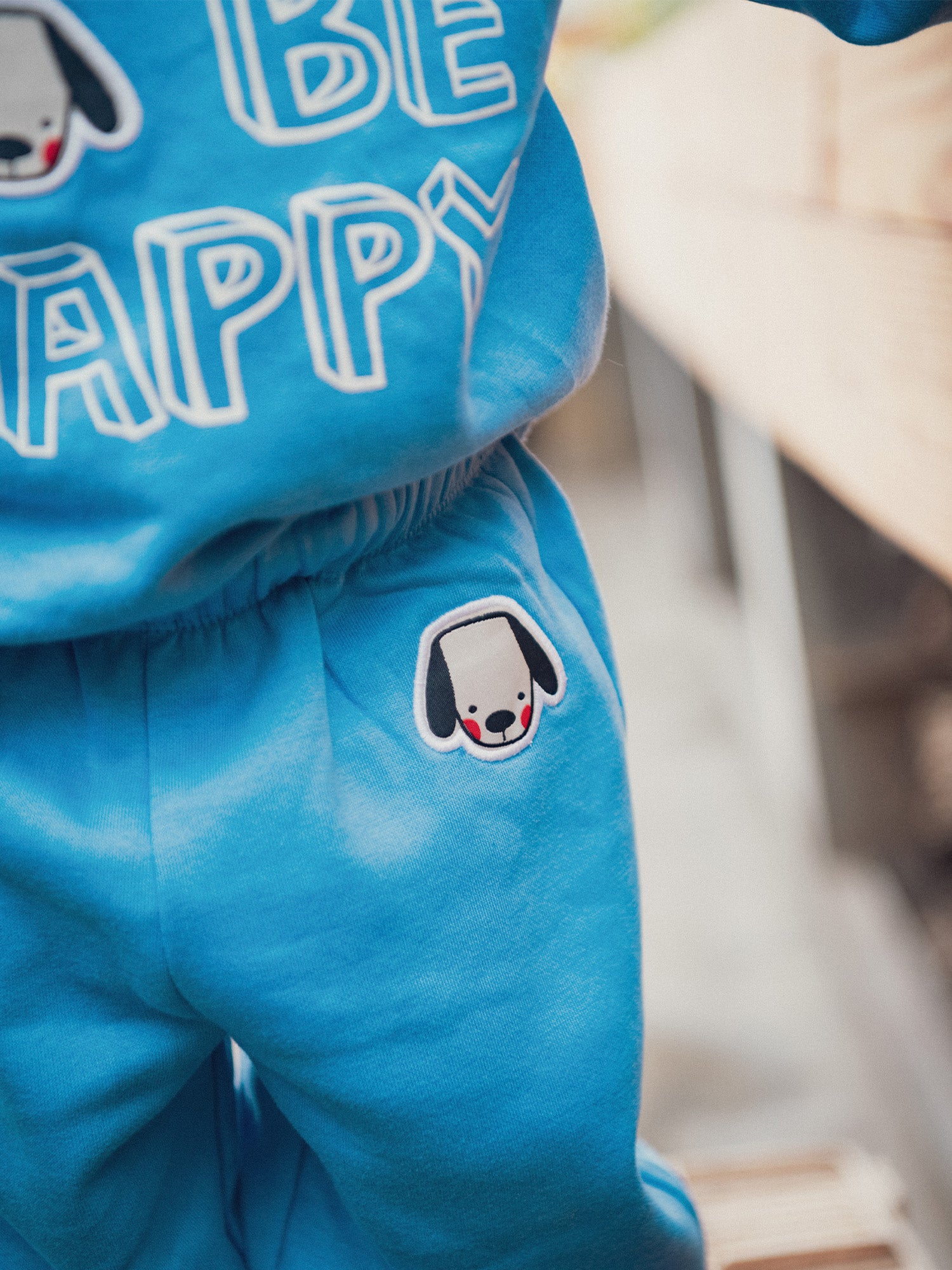 Ensemble motif « BORN TO BE HAPPY » pour bébé garçon