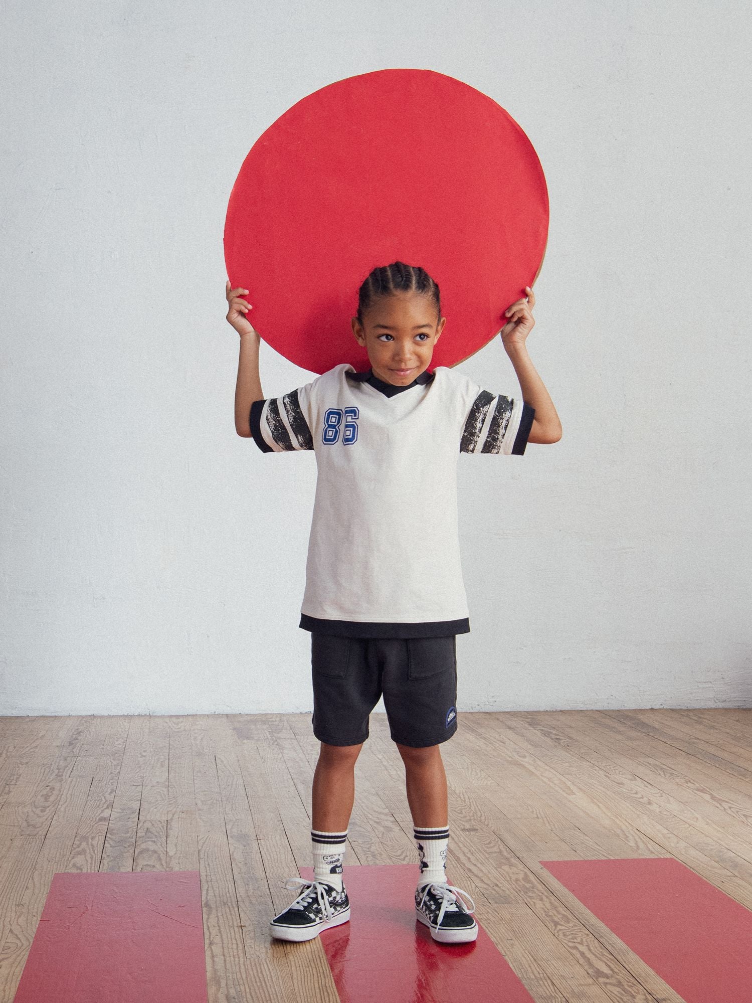 Bermuda gris a poches pour garçon