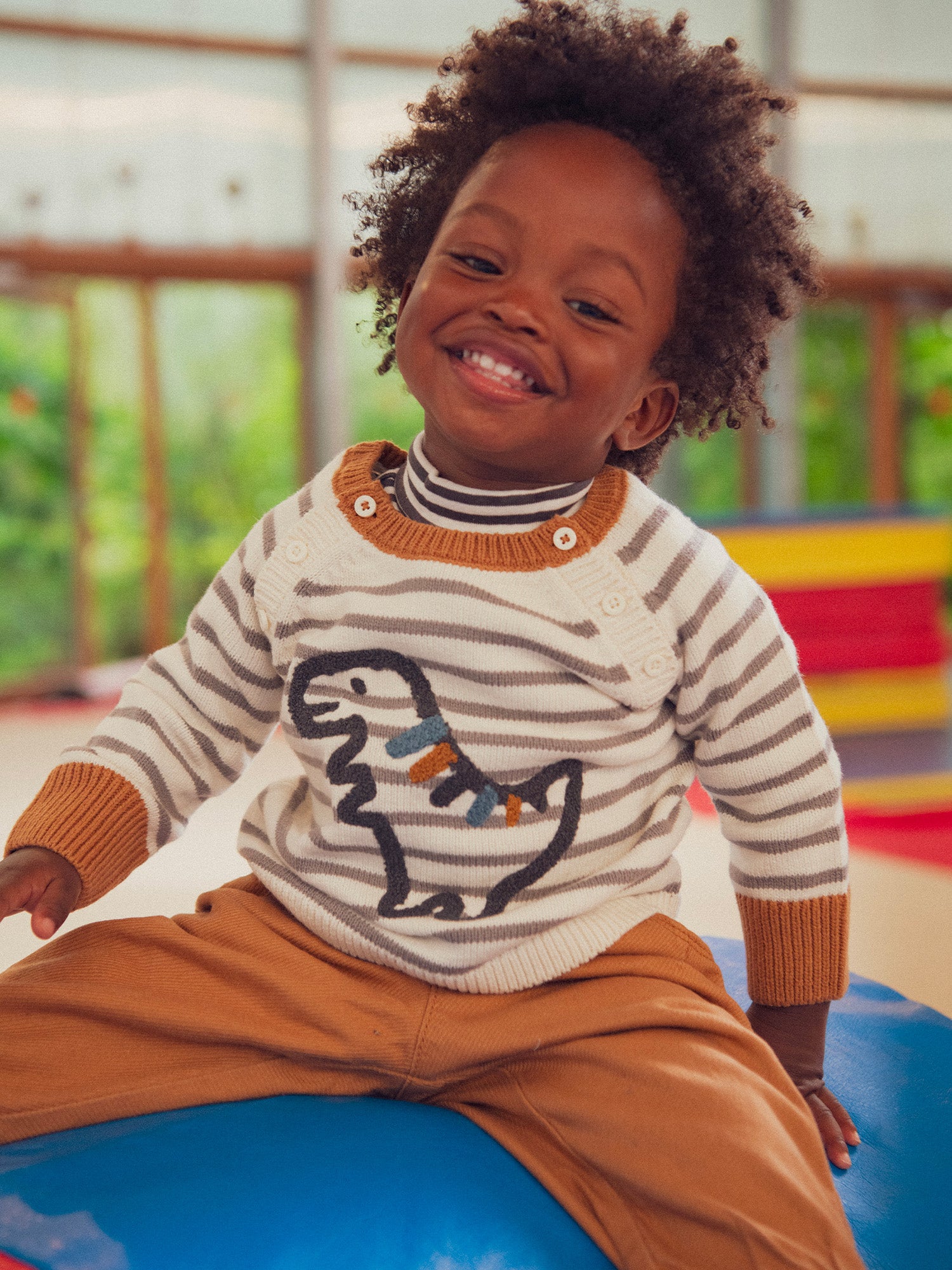 Pull dinosaure pour bébé garçon