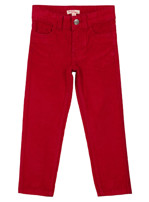 Pantalon En velours Rouge Regular GOJOPAVEL4 / 19W90233D2BF508
