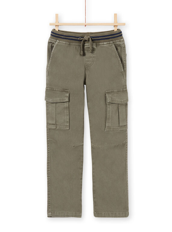 Pantalon kaki enfant garçon MOJOPAMAT2 / 21W90224PANG631