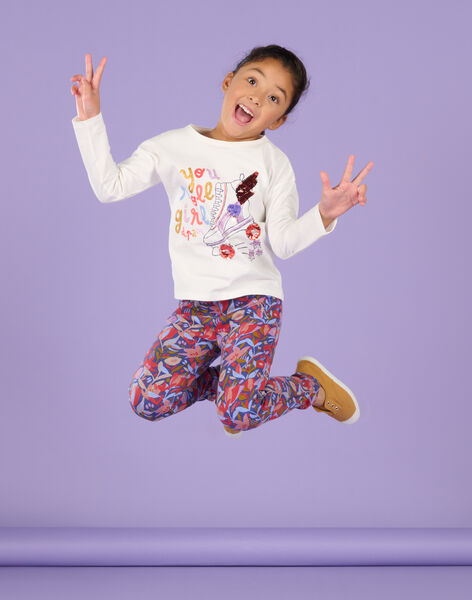 T-shirt à motifs fantaisie à paillettes et sequins RAPURTEE1 / 23S901L2TML001
