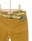 Pantalon pécan en velours côtelé avec ceinture PURHUPAN2 / 22WG10Q1PANI821