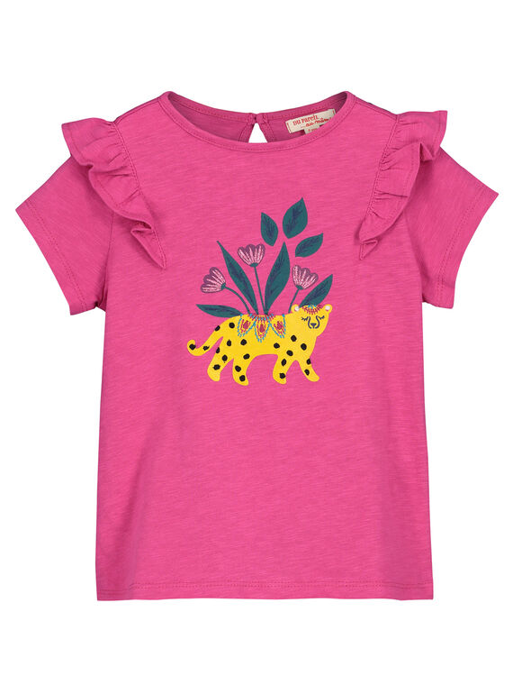 Tee-shirt fantaisie fille FATUTI3 / 19S901F3TMC712