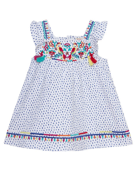 Ensemble Robe Et Bloomer Imprime Fleuri Et Pois Bebe Fille Catalogue Dpam Bebe Dpam