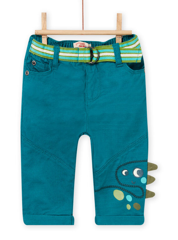 Pantalon bleu canard bébé garçon NUGAPAN2 / 22SG10O2PAN714