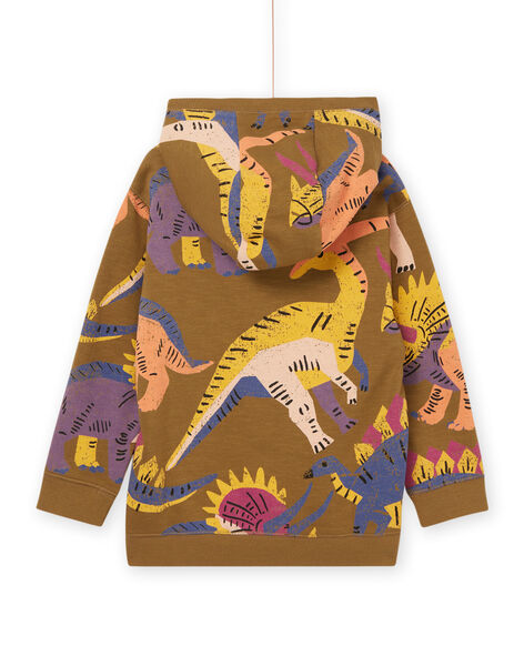 Sweat molleton à capuche à imprimé dinosaures ROMAGSWE / 23S902T1SWEG631