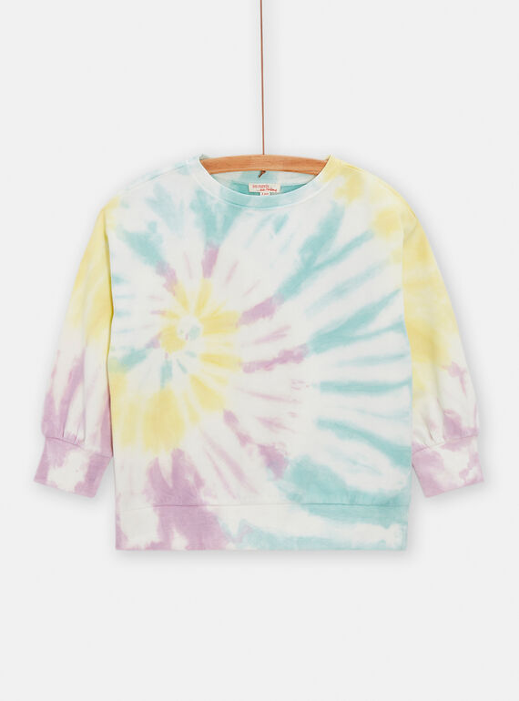 Sweat écru tie and dye mixte TOMIXSWE4 / 24S902Q4SWE003