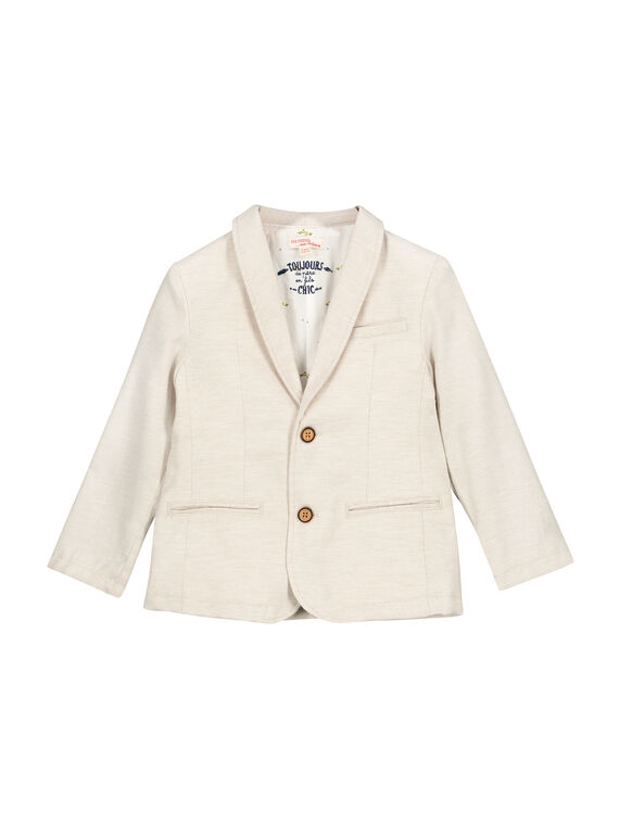 Veste de costume beige garçon FOPOVES / 19S902C1VESI811