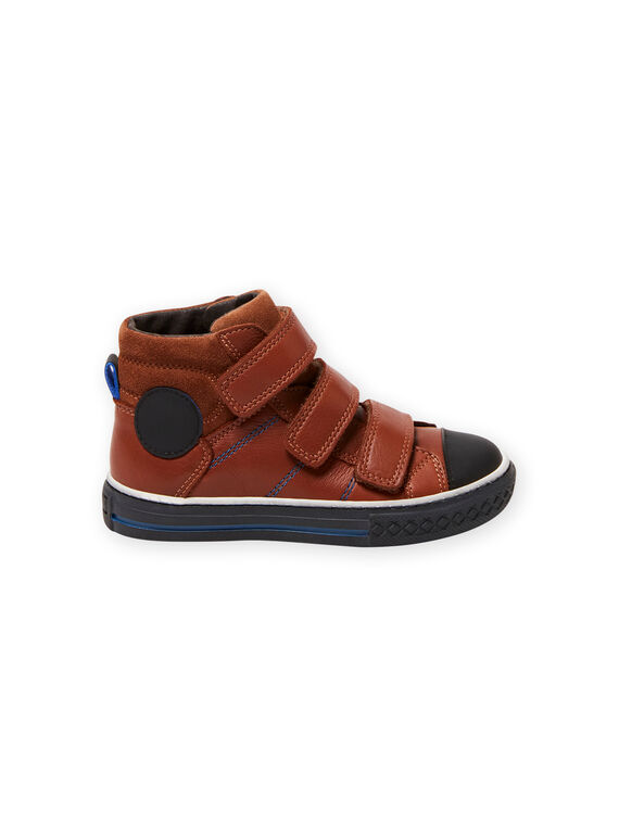 Baskets montantes camel enfant garçon MOBASTRIVTAN / 21XK3652D3F804