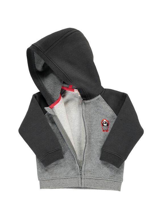 Sweat zippé à capuche bébé garçon DUJOHOJOG1 / 18WG1021JGH099