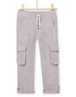 Pantalon gris de lin enfant garçon NOHOPAN / 22S902T2BERJ907