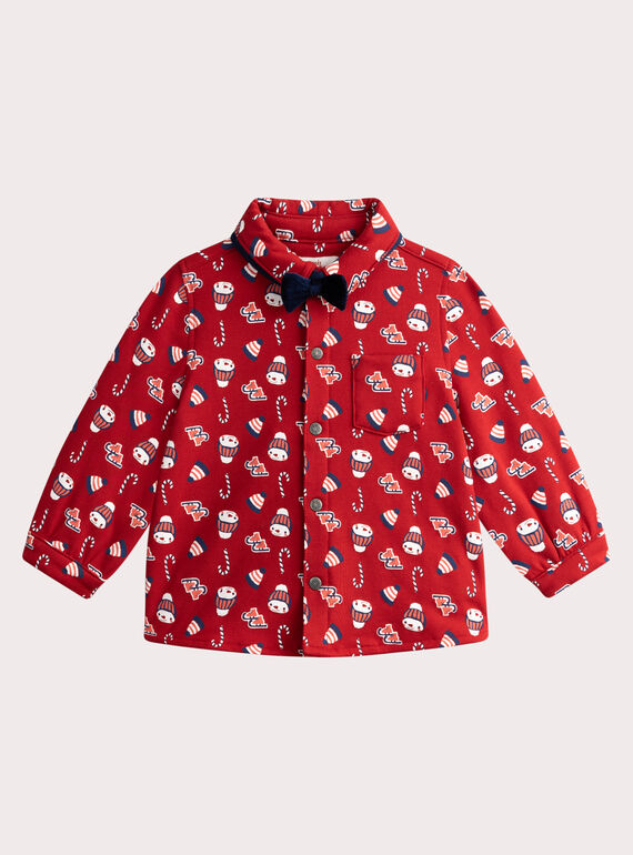 Chemise à imprimé hivernal pour bébé garçon VUWACHEM / 24WG10T1CHMF509