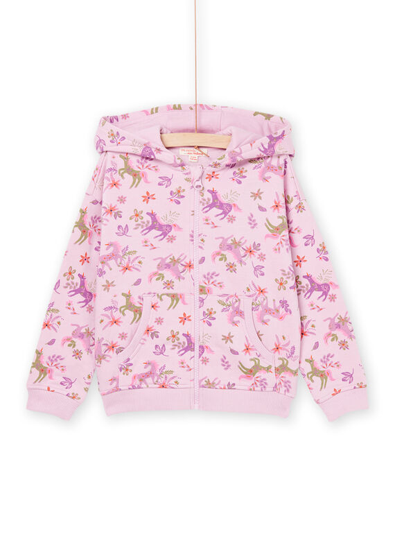 Haut de jogging rose à capuche PAJOHAUJOG3 / 22W901D1JGHH700