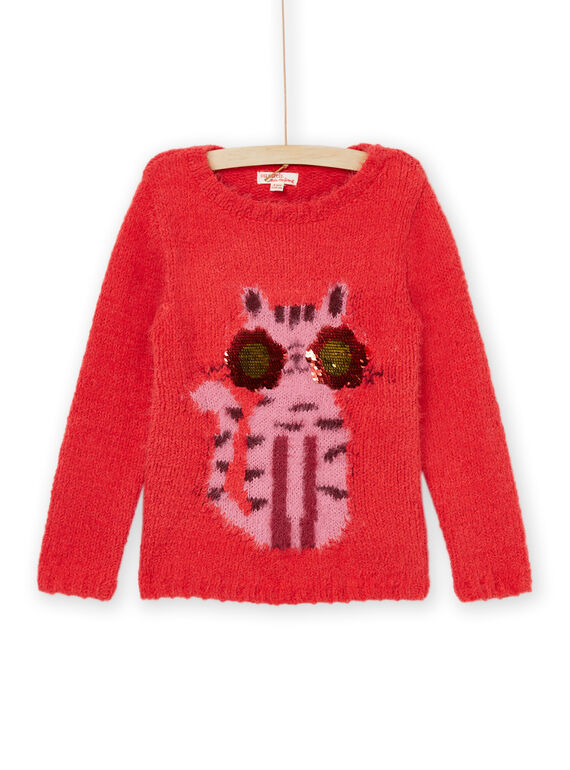 Pull en maille à animation chat PAPRIPULL / 22W901P1PULF503