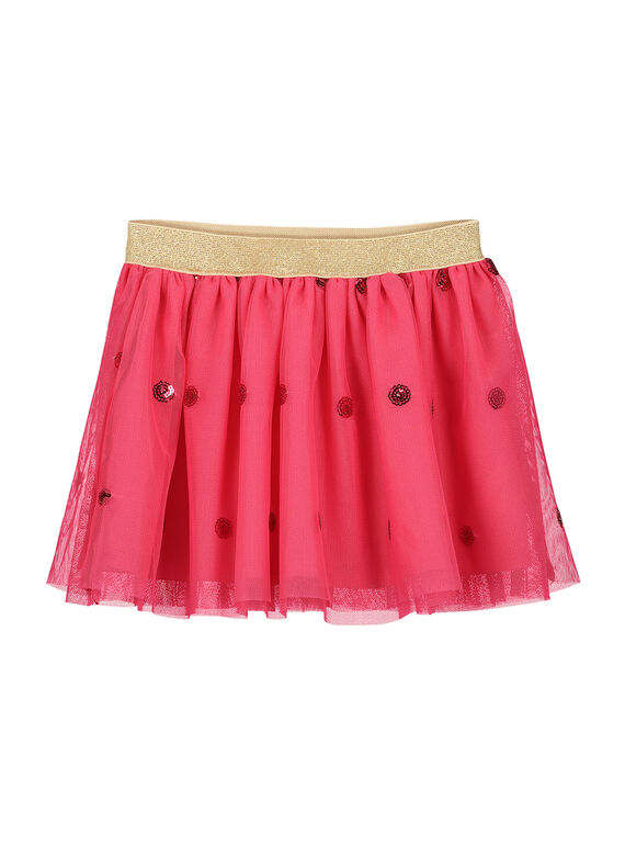 Jupe en tulle rose fille FACAJUP2 / 19S901D2JUP302