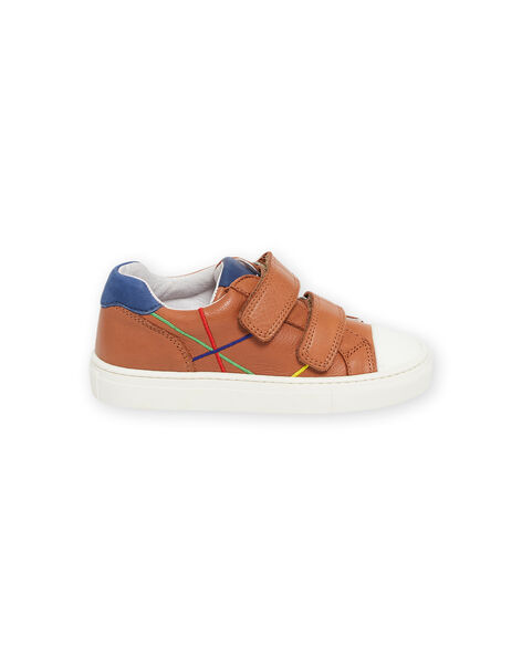 Baskets camel à détails colorés enfant garçon NOBASNEHIL / 22KK3634D3F804