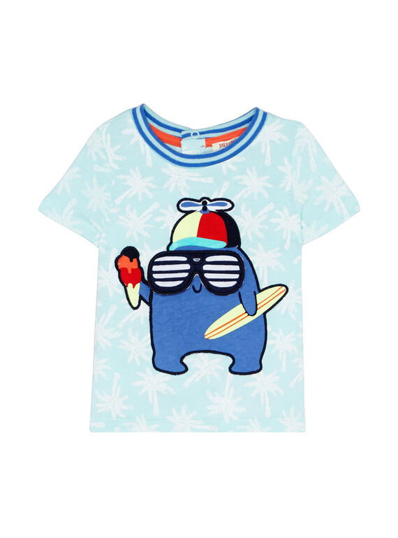 Tee Shirt Manches Courtes Bleu JUQUATI1 / 20SG10R1TMC210