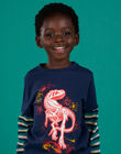 T-shirt à manches longues rayées et motif dinosaure POPRITEE4 / 22W902P1TML705