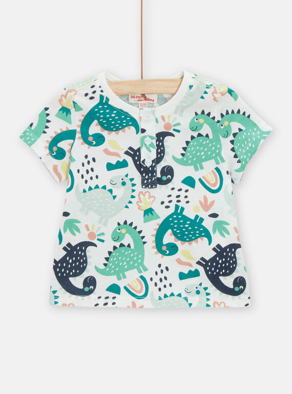 Tee Shirt Manches Courtes Ecru TUCOTUN / 24SG10N4TMC003