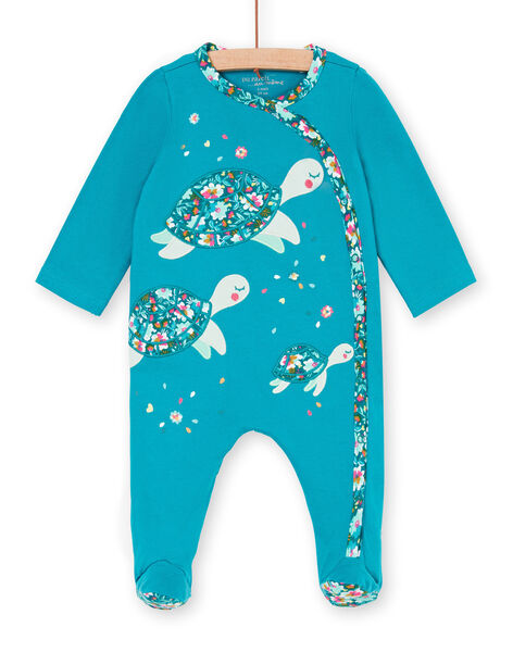 Grenouillere Turquoise Pyjama Bebe Dpam