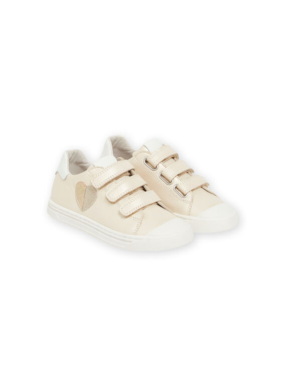 Baskets dorées à motif cur enfant fille NABASOLIVIA / 22KK3536D3F080