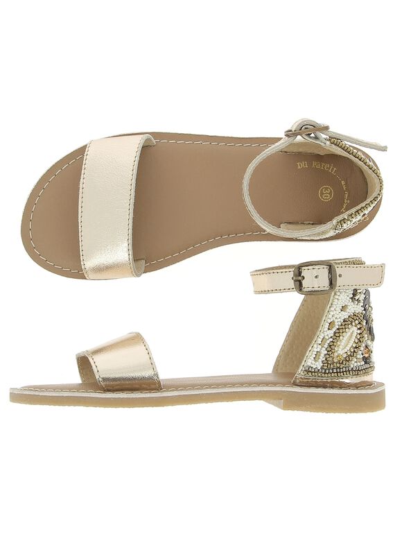 Sandale en cuir fille CFSANDPERL / 18SK35W8D0E954