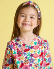 Robe kimono imprimé fleuri coloré enfant fille MAMIXROB2 / 21W901J3ROB009