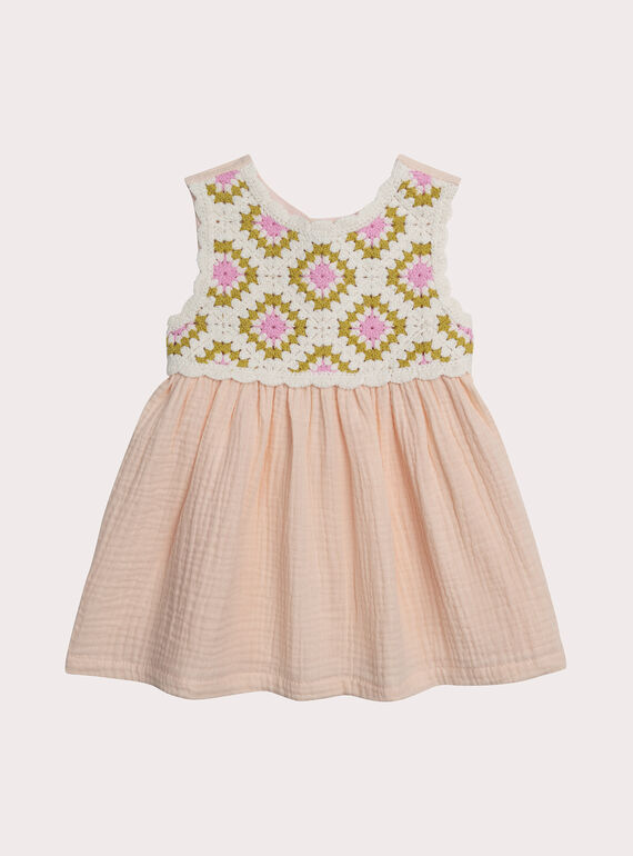 Robe crochet pour bébé fille WIPRIROB1 / 25SG09S1ROBD320