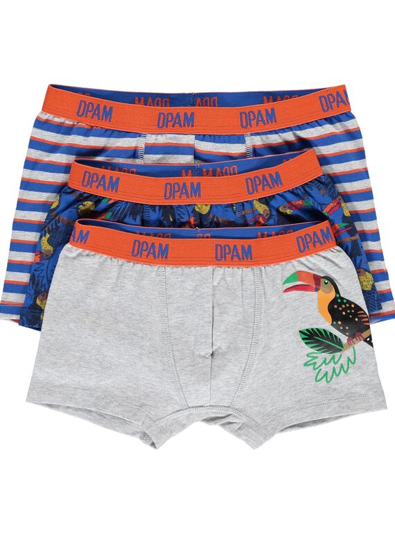 Lot de boxers garçon CEGOBOXTOU / 18SH12V4BOXC209