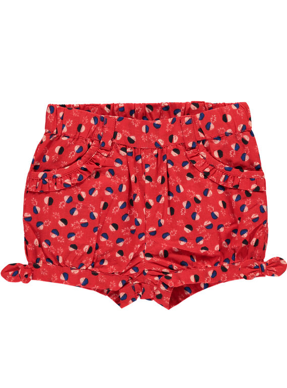 Short imprimé bébé fille FITOSHO2 / 19SG09L2SHO330