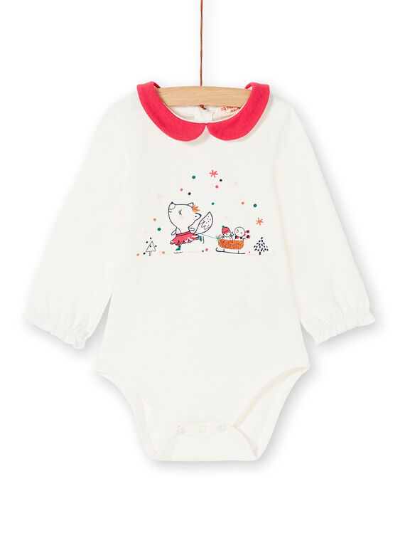 Body col rose bébé fille KILUBOD1 / 20WG09P2BOD001