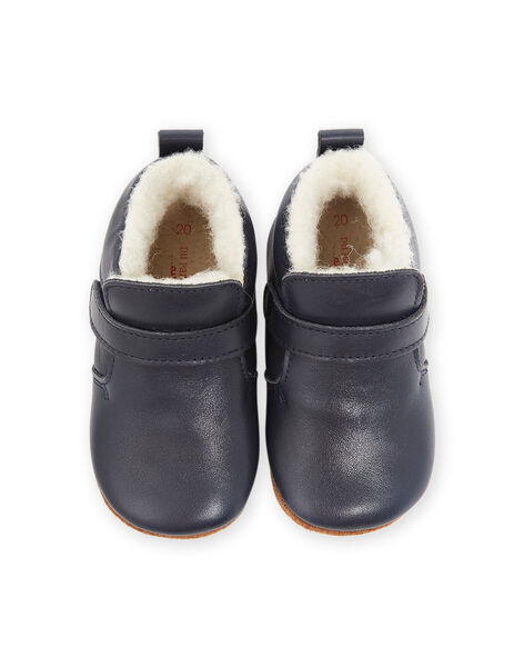 Chaussons en cuir souple PUCHOSFUR / 22XK3851D6P070