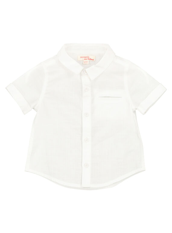 Chemise blanche bébé garçon FUPOCHEM1EX / 19SG10C2CHM000