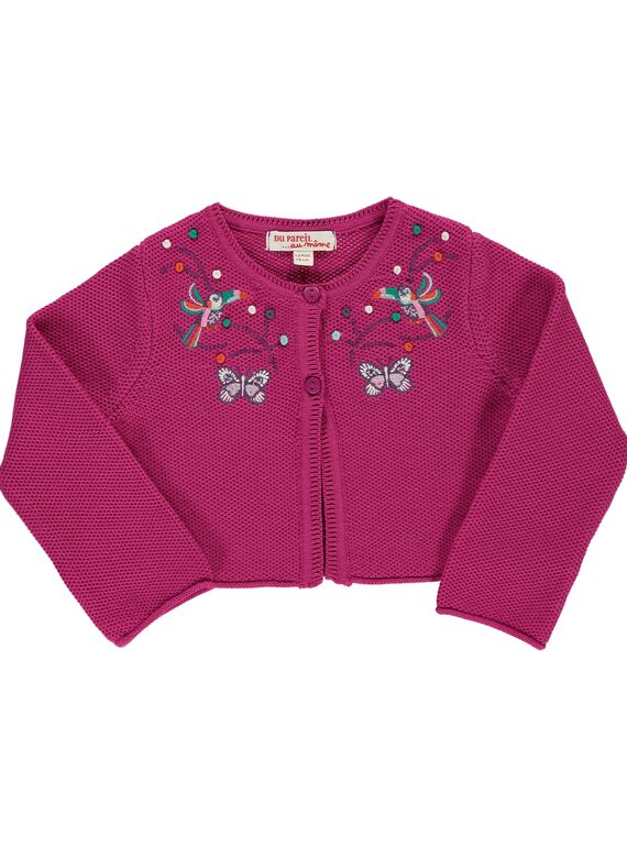 Gilet court bébé fille CIGAUCAR / 18SG09L1CAR304