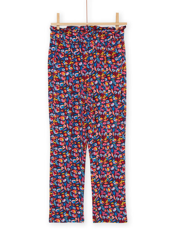 Pantalon multicolore en popeline RAJUNPANT / 23S901U1PANC243