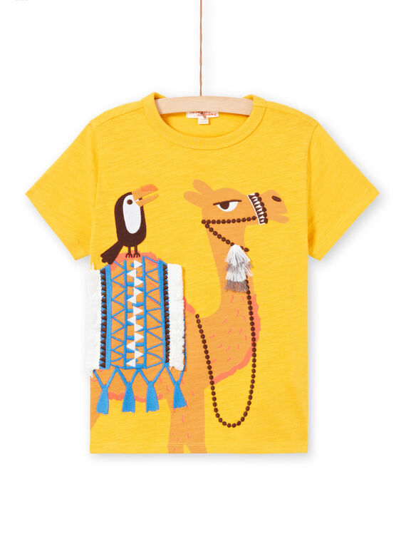 Tee Shirt Manches Courtes Jaune  LOTERTI2 / 21S902V5TMCB114