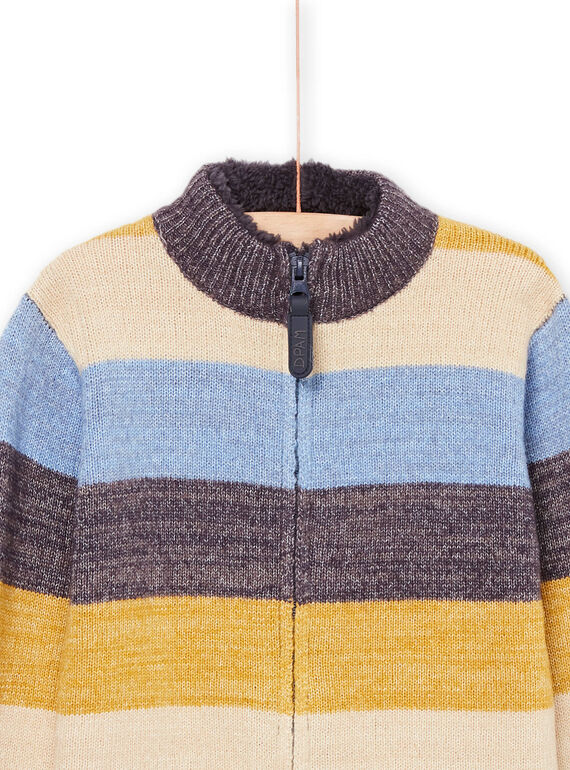 Gilet manches longues à rayures POREGIL1 / 22W902T2GILJ903