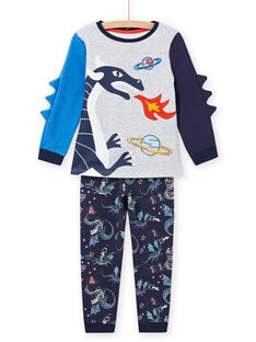 Ensemble pyjama imprimé dragon phosphorescent enfant garçon MEGOPYJGON / 21WH1295PYJJ922