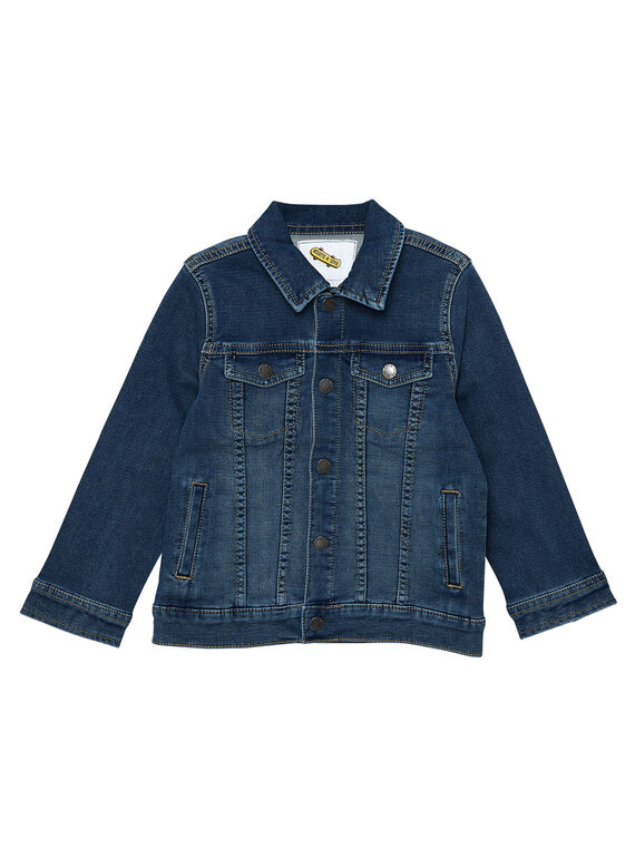 Veste en jean garçon en denim stretch JOGROVES / 20S902I1VESP274