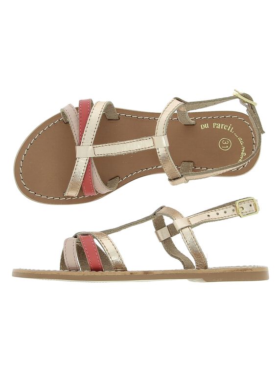 Sandale en cuir fille CFSANDLINE / 18SK35WCD0E030