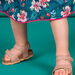 Sandales doré rose bébé fille
