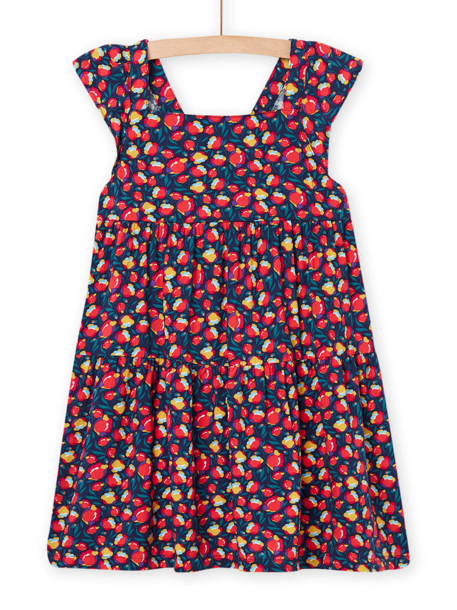 Robe bleu saphir et rose enfant fille Robe DPAM