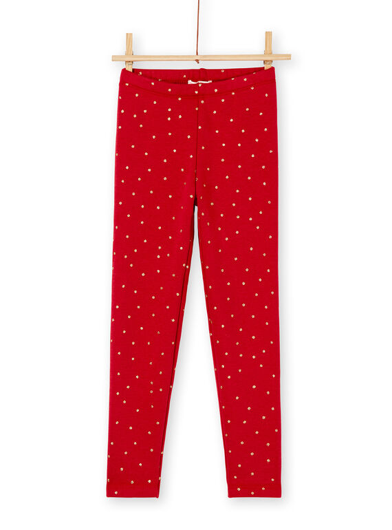 Legging fourré et imprimé petits pois en paillettes  KAJOLEG5 / 20W90145D2BF504