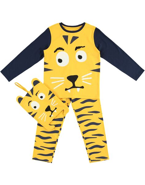 Pyjama Deguisement Jaune Enfant Garcon Avec Son Range Pyjama Catalogue Dpam Enfant Dpam