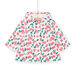 Imperméable à capuche et à imprimé cerises