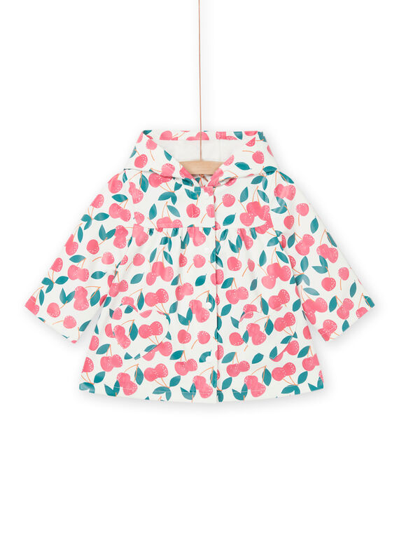 Imperméable à capuche et à imprimé cerises RISUNIMP / 23SG09J4IMP001